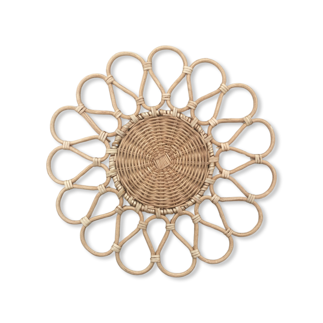 Rattan Natural Charger Plate