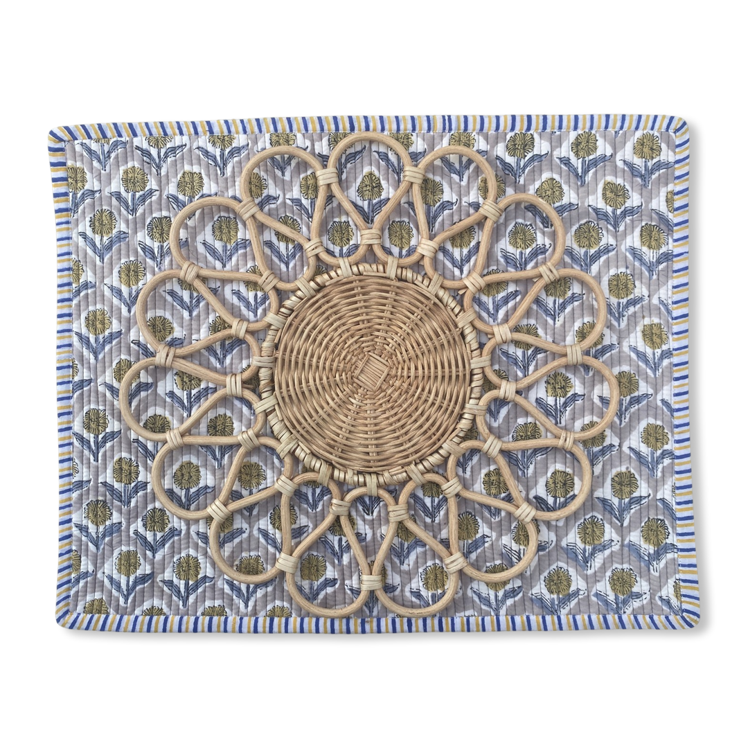 Rattan Natural Charger Plate